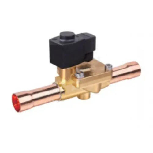 Клапан электромагнитный EVR нормально закрытый с катушкой, со штуцерами под пайку, Ридан