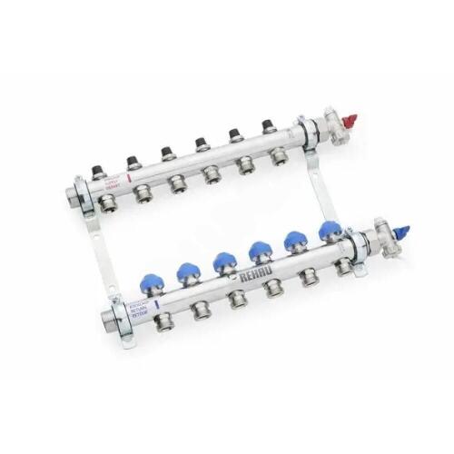 Распределительный коллектор HKV на 12 контуров нерж, сталь, Rehau 12181211001