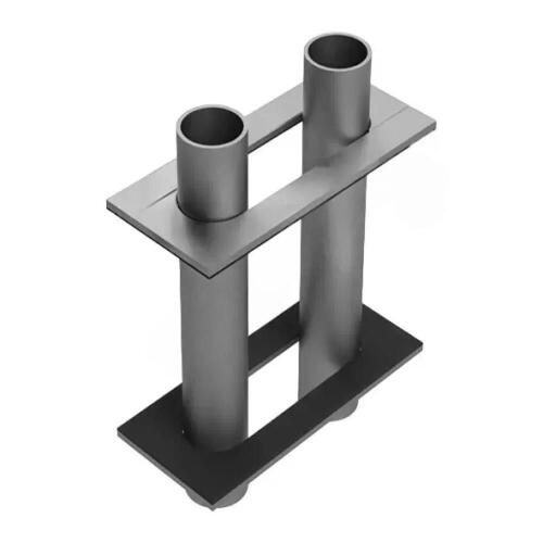 Неподвижная опора НО.О для трубопровода двухтрубная (без гильз), Hortum