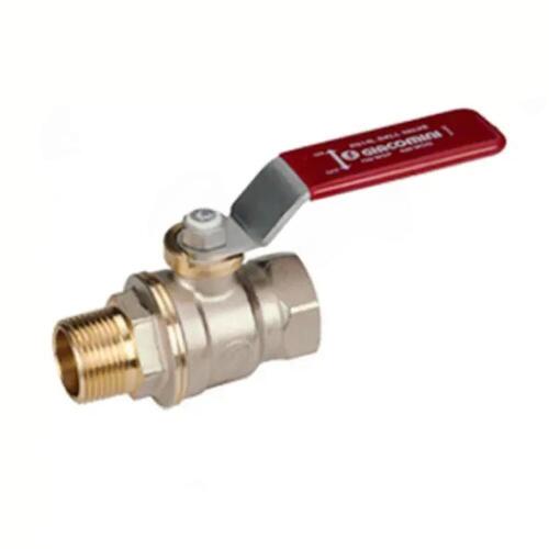 Шаровой кран латунный полнопр. 1/2" ВР-НР, ручка рычаг, Giacomini DADO R914LX023