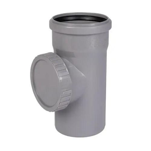 Ревизия с круглым люком HTRE системы HT (ПП), СЕРЫЙ, Ostendorf