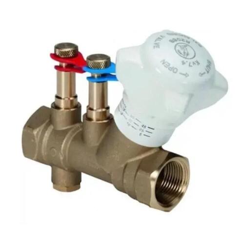 Балансировочный клапан р/р Ду 40 Ру 25 Kvs 18,5, со штуцерами, со сливом, R206B, Giacomini R206BY007