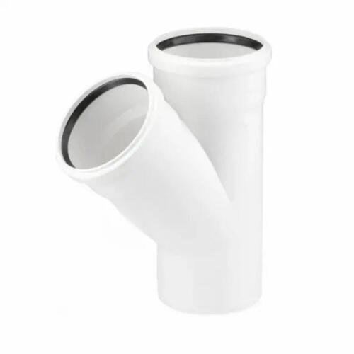 Тройник RAUPIANO 110/110/45° с резиновыми уплотнениями, Rehau 11229841001