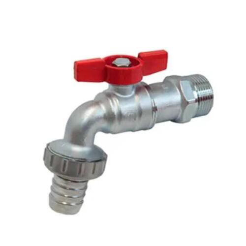 Шаровой кран латунный 1" НР, садовый, с ручкой-бабочкой, Giacomini R620X015