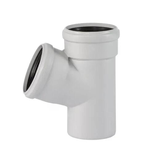 Тройник двухраструбный DN 160х160/45°, Светло-серый RAL 7035, Skolan dB, Ostendorf 337200