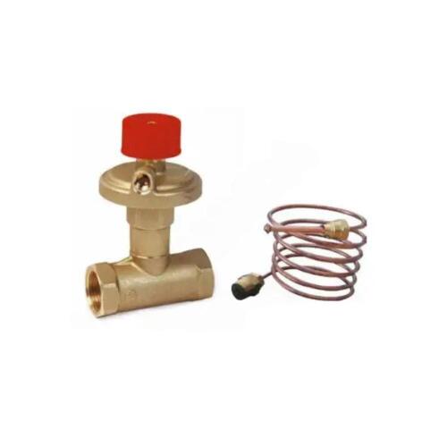 Балансировочный клапан автоматический р/р DN20 - 3/4" ВР, 25-60 кПа, компактный, с импульсной трубкой 1 м., R206C-1, Giacomini R206CY234