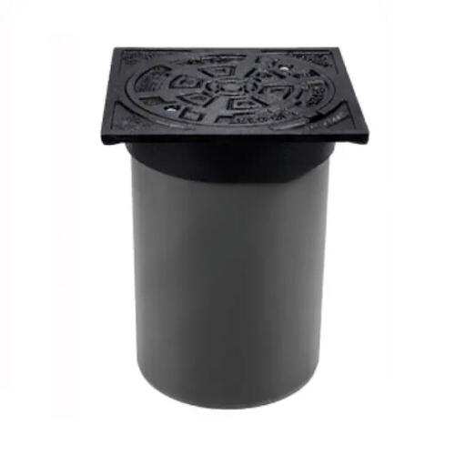 Телескопическая труба с чугунной крышкой, без манжеты, без вентиляции, Ostendorf