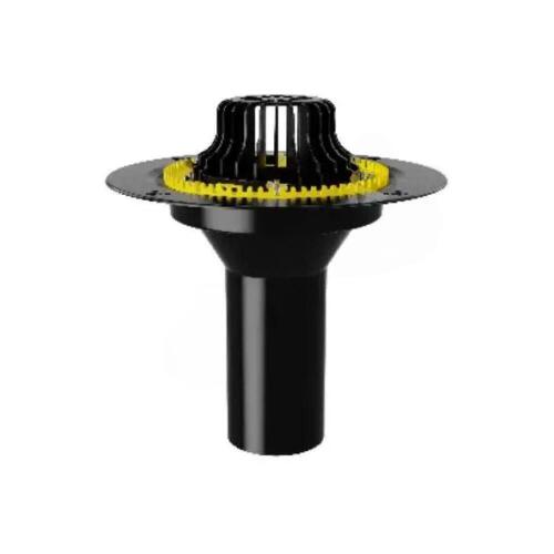 Кровельная воронка с металлическим обжимным зубчатым фланцем VM Krone, без обогрева, Fachmann